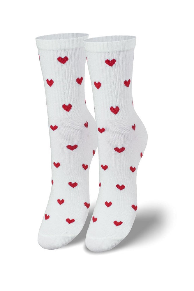 Schattig Valentijn katoenen sokken hartpatroon