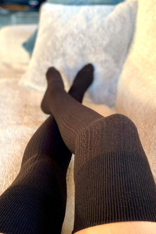 Over the knee socks brown Outlet