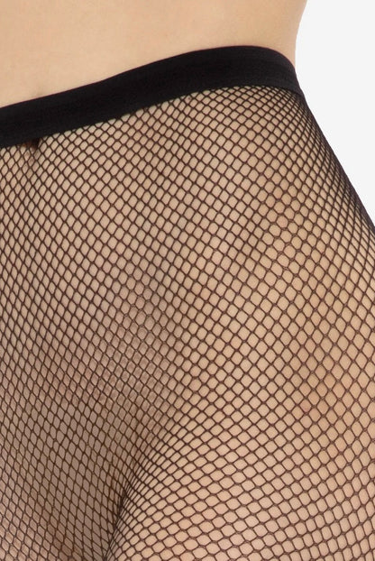 Collants Résille Sans Couture Gatta - Résille Moyenne - Noir