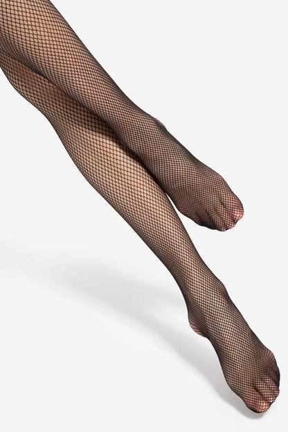 Collants Résille Sans Couture Gatta - Résille Moyenne - Noir