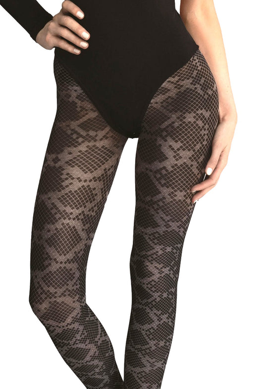 Fancy tights with snake pattern