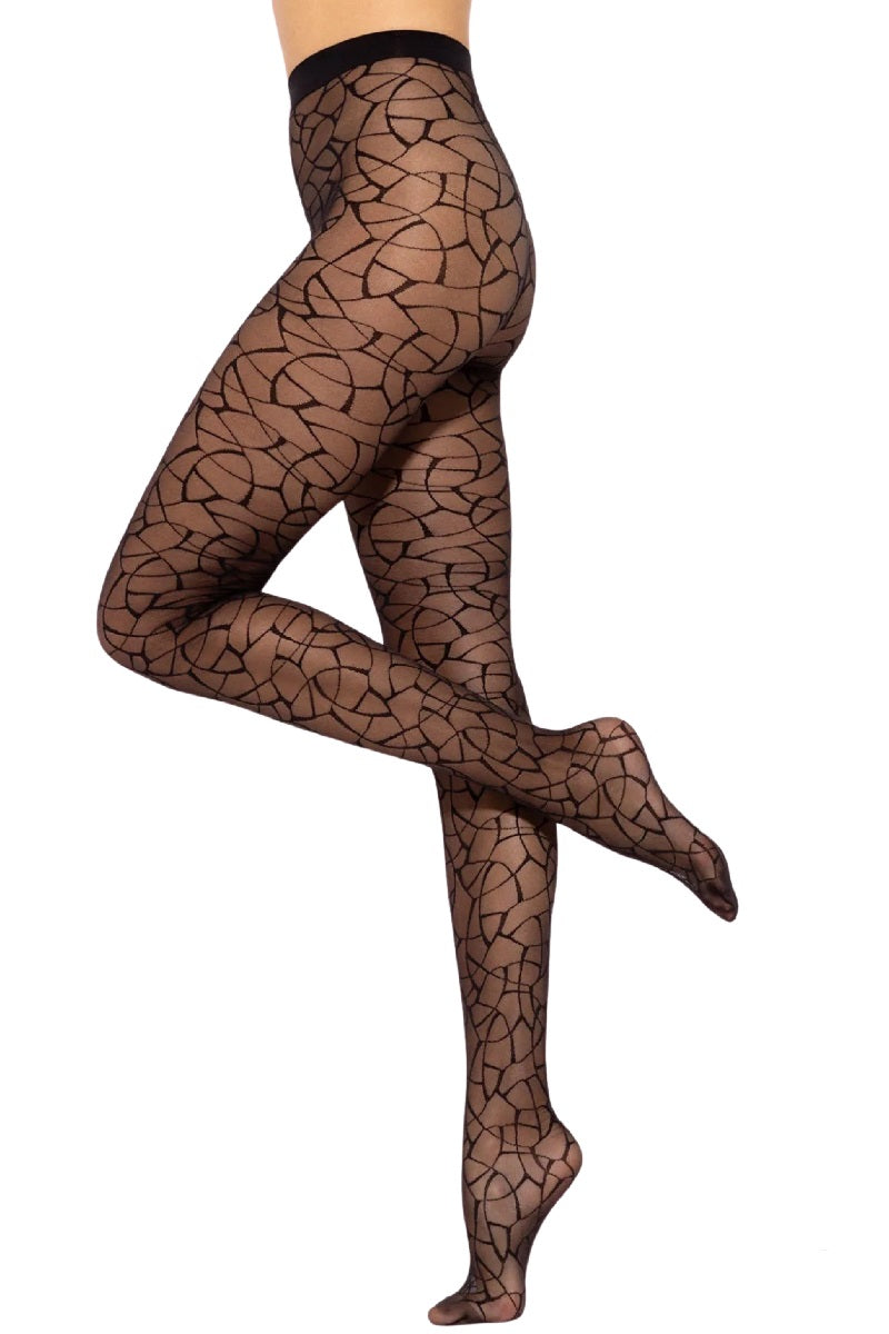 Geometric Patterned Tights Gatta Mosaica 01