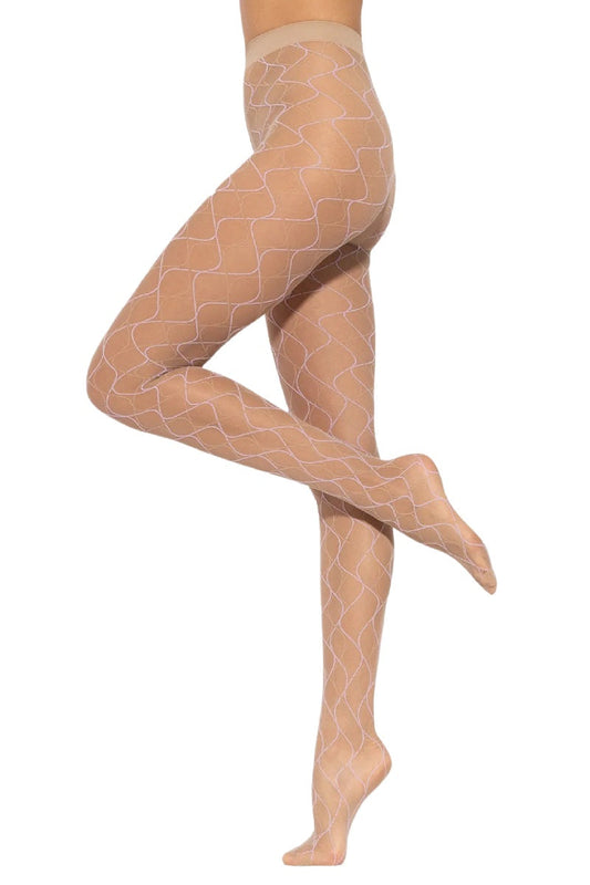 Patterned Tights Gatta Mosaica 03 Nude | Collection 2024