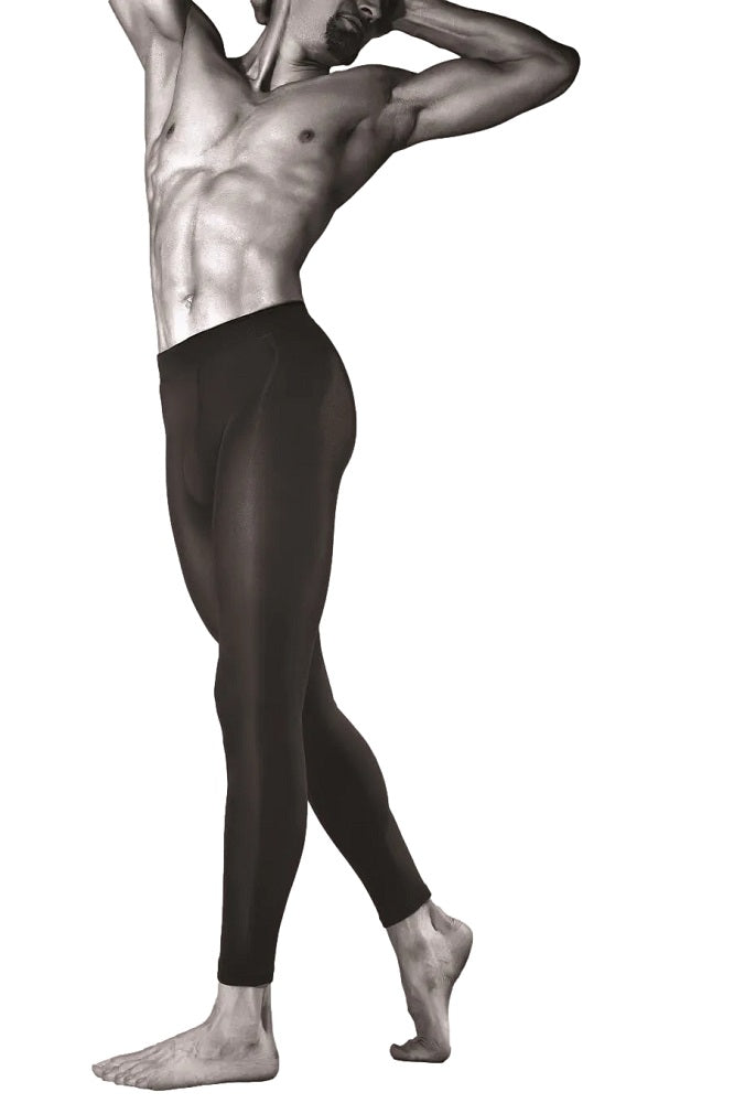 Herren-Leggings Meggings Shwarz 100 DEN