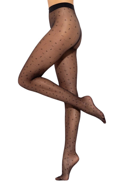 Gatta Pixi 02 Geometric Pattern Tights | Collection 2024